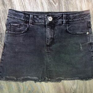 Stylish Black Denim Skirt for Kids